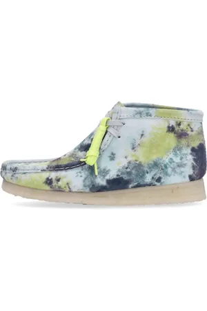 Clarks Lace-up Boots, male, , 8 UK, Turquoise Tie Dye Wallabee Boot