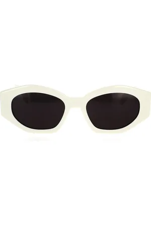 Céline Sunglasses, female, , 55 MM, Elegant Oval Sunglasses with Ivory Frame
