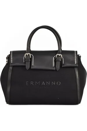 ERMANNO SCERVINO Handbags, female, , ONE SIZE, Canvas Shoulder Bag with Magnet Closure