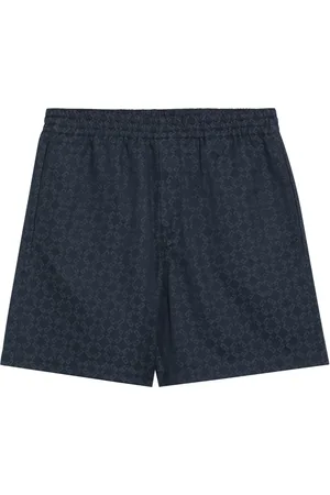Givenchy Short Shorts, male, , W32, Grey/ shorts with 4G logo print