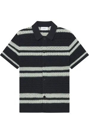 Les Deux Short Sleeve Shirts, male, , L, Knit Shirt Navy