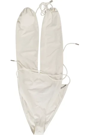 Saint Laurent One-piece, female, , M, Backless V-halter Swimsuit