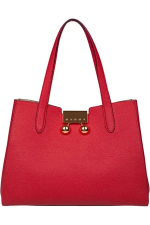 Marni Tote Bags, female, , ONE SIZE, Leather Tote Bag with Double Handle