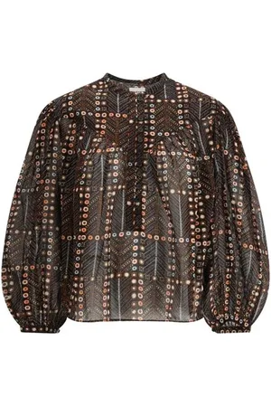 Isabel Marant Blouses, female, , XS, Gypsy Pattern Balloon Sleeve Shirt