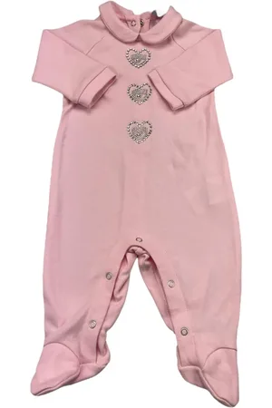 Chiara Ferragni Newborn Girl Rompers in Rose Color