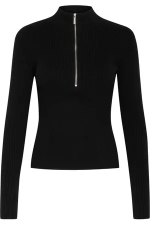 Gestuz Turtlenecks, female, , L, Zipper Pullover Jumper