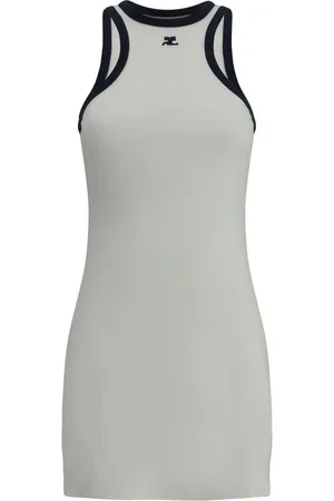 Courrèges Short Dresses, female, , S, Sleeveless Cotton Mini Dress