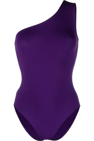 ERES One-piece, female, , S, One-Shoulder Dark Swimsuit