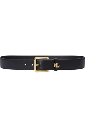 Ralph Lauren Logo Keeper Leather Belt