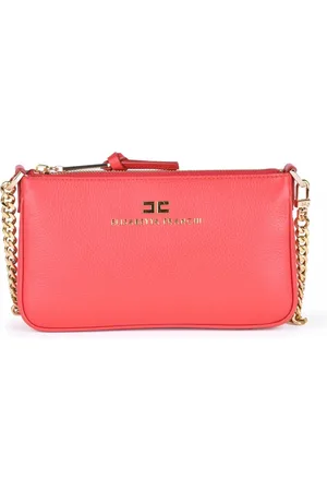 Elisabetta Franchi Shoulder Bags, female, , ONE SIZE, Leather Crossbody Bag with Zipper Closure
