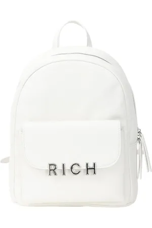 John Richmond Backpack with Golden Metal Logo