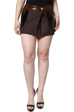 Dolce & Gabbana Wool A-Line Mini Skirt