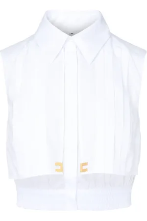 Elisabetta Franchi Shirts, female, , L, Camicia EF Bianca Shirt