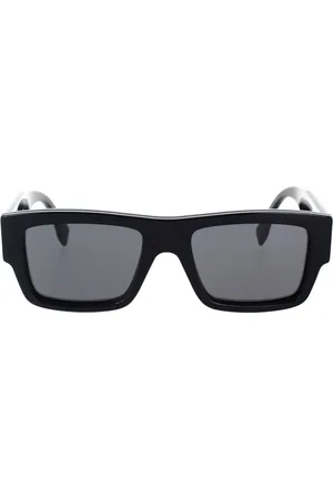 Fendi Rectangular Glamour Sunglasses with Grey Lenses