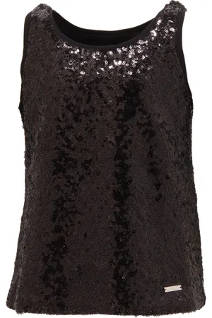 Dsquared2 Sleeveless Tops, female, , 6 Y, Sequin Tank Top for Kids