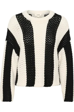 Soaked in Luxury & White Vertical Stripe Pullover