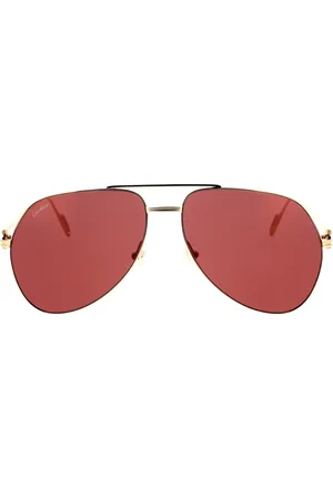 Cartier Sunglasses, unisex, , 58 MM, Iconic Pilot Style Sunglasses