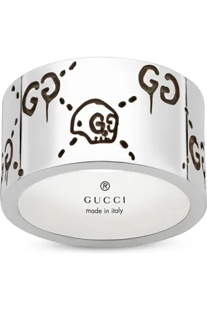 Gucci Rings, female, , 58 MM, 925 sterling silver - Ghost ring in shiny aged sterling silver