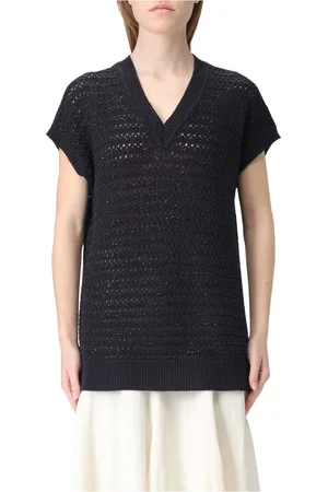Fabiana Filippi V-neck Knitwear, female, , S, Stylish Jumpers for a Chic Look