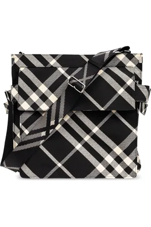 Burberry Shoulder Bags, male, , ONE SIZE, Checked Trench Tote Bag