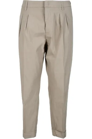 Dondup Suit Trousers, male, , W35, Oscar Cotton Elastane Trousers Zipper Pockets