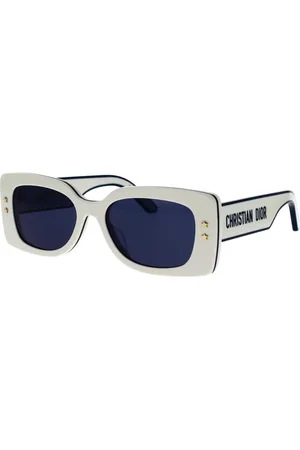 Dior Sunglasses, female, , 53 MM, Modern Square Sunglasses with Blue Lenses