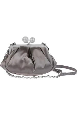 Max Mara Clutches, female, , ONE SIZE, Satin Silk Clutch Bag with Strass