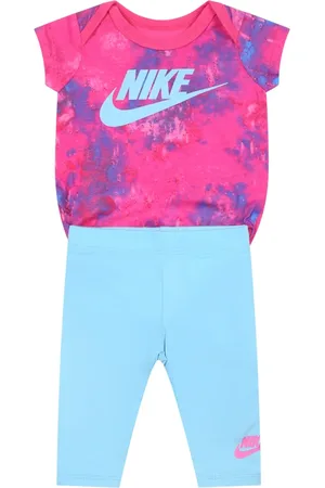 Nike Fuchsia Tie-Dye Short Sports Suit