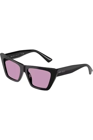 Jimmy Choo Cat-Eye Sunglasses Dark Purple Lenses