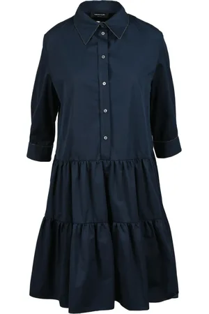 Fabiana Filippi Short Dresses, female, , L, Cotton Chemisier Dress with Buttons