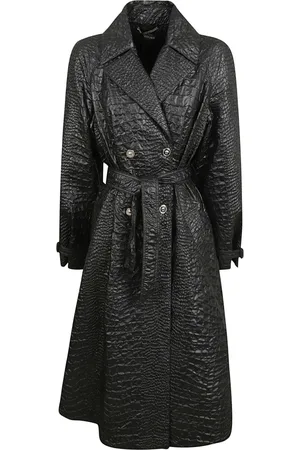 VERSACE Trench Coat with Fabric
