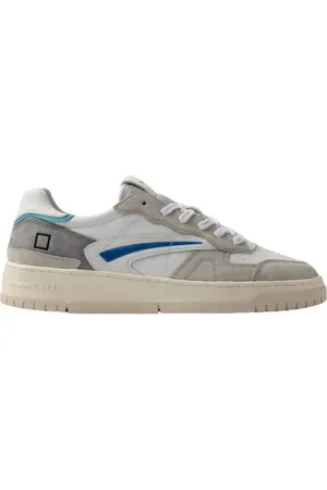D.A.T.E. Sneakers, male, , 9 UK, White/Grey Trainers Torneo Pure Soft