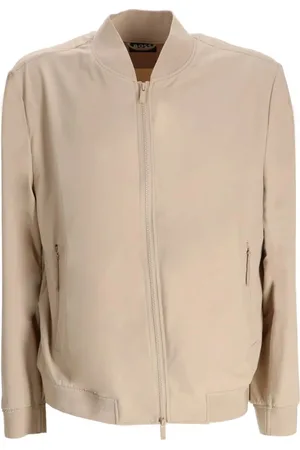 HUGO BOSS Bomber Jackets, male, , M, Camel Zip Jacket Stylish Design
