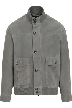 BRIONI Suede Leather Blouson Jacket