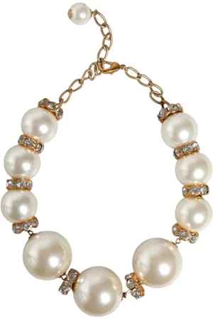 Dolce & Gabbana Necklaces, female, , ONE SIZE, Gold Crystal Statement Necklace