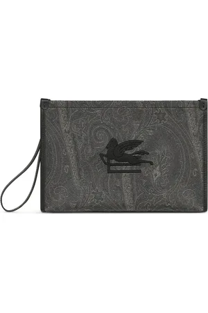 Etro Clutches, male, , ONE SIZE, Leather Clutch Bag Made in Italy