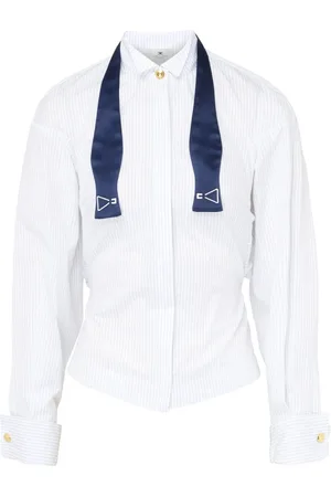 Elisabetta Franchi Shirts, female, , M, Blue Shirt Stylish Model