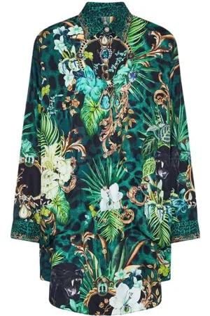 Camilla Silk tunic with crystal embellishment