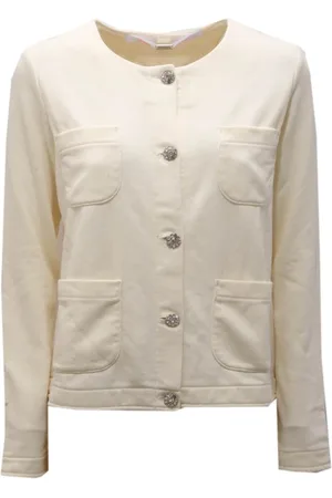 sun68 Leather Jackets, female, , L, Cotton Off Round Jacket
