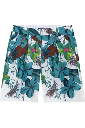 Luisa Cerano Short Shorts, female, , S, Hawaiian Print Bermuda Shorts