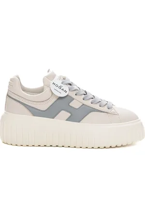 Hogan Sneakers, female, , 5 1/2 UK, Leather Trainers with laces, side logo