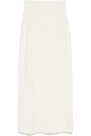 MUGLER Midi Skirts, female, , XS, Off Skirt Elegant Style