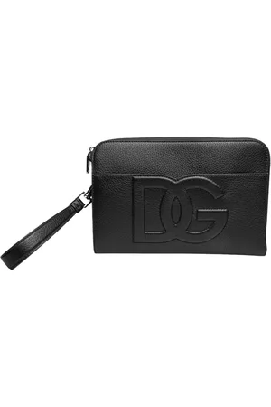 Dolce & Gabbana Bags, male, , ONE SIZE, Deerskin Clutch with Logo