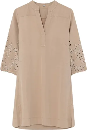 gustav Midi Dresses, female, , 2XL, Benin Dress Camel