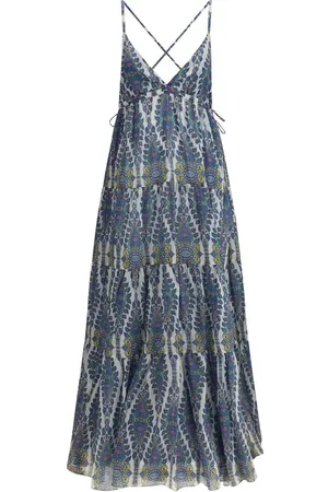 Etro Maxi Dresses, female, , L, Ethnic Print Flared Long Dress