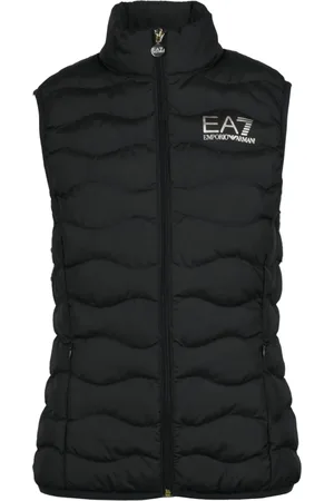 EA7 Vests, female, , S, Padded Vest Sleeveless Zipper Jacket