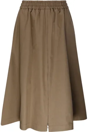 Golden Goose Midi Skirts, female, , XS, Khaki Beige Circle Skirt Morena