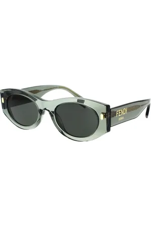 Fendi Sunglasses, female, , 52 MM, Stylish Oval Sunglasses Transparent