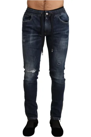 Dolce & Gabbana Slim-fit Jeans, male, , XS, Elegant Dark Skinny Jeans