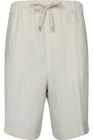 LARDINI Casual Shorts, male, , L, Linen Elastic Waistband Shorts